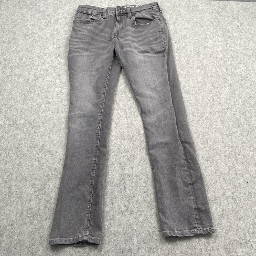 Buffalo David Bitton Evan-X Jeans Mens 32x32 (29x31) Gray Straight Stretch Pants